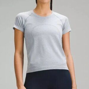 Lululemon Swiftly Tech Short Sleeve 2.0 *Race Chambray Sz 6